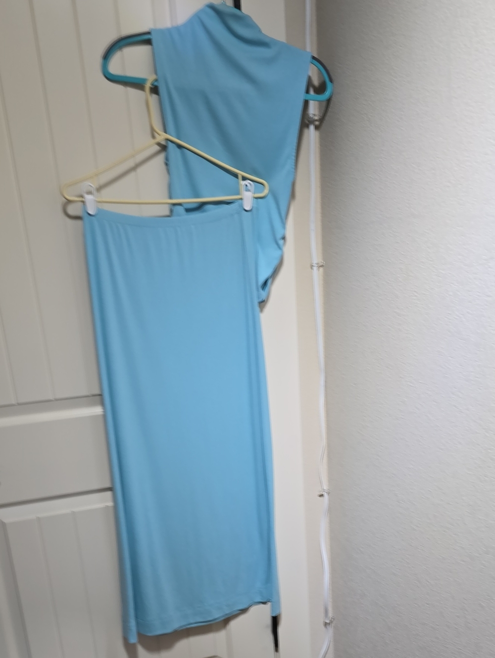 Free People Light Blue Maxi Skirt